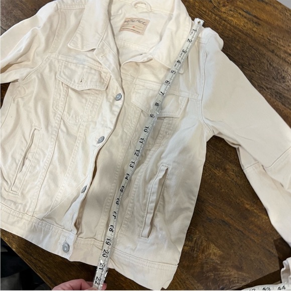 Free People Cream Jean Jacket - Picture 4 of 7